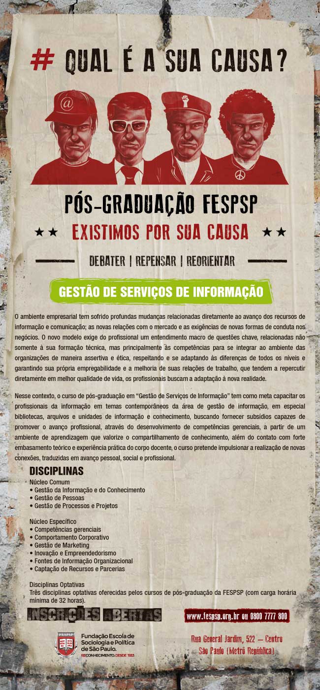 Flyer Pós Graduação Fesp para divulgação