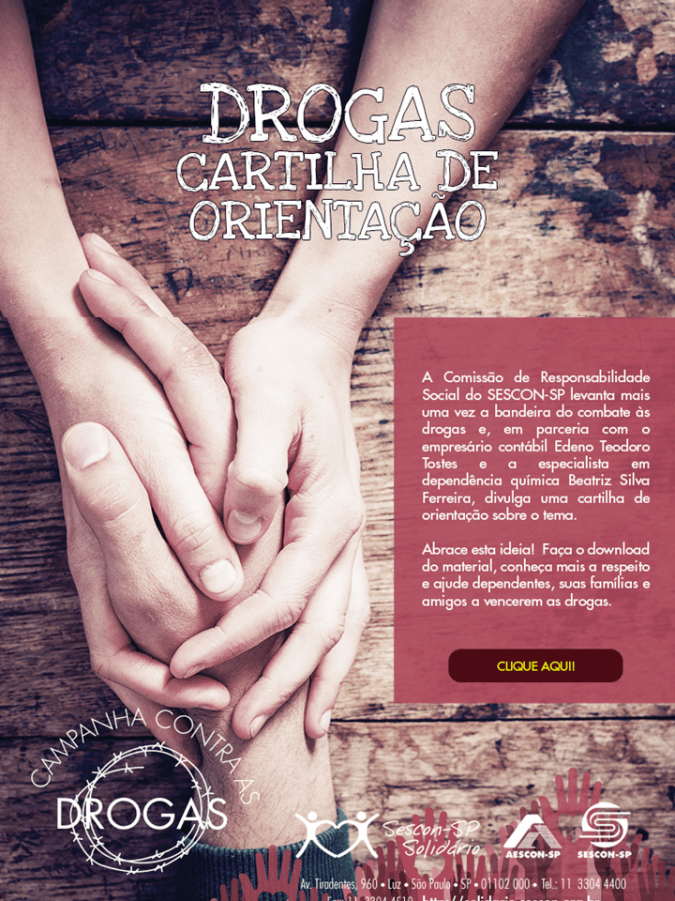 Cartilha contra drogas