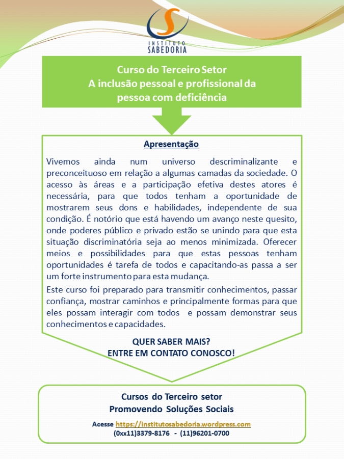 Matriz Verde Claro_Inclusão Social Pessoa com Deficiencia